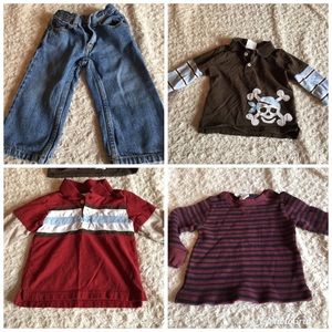 CRAZY 8 Set of Jeans and Three Tops